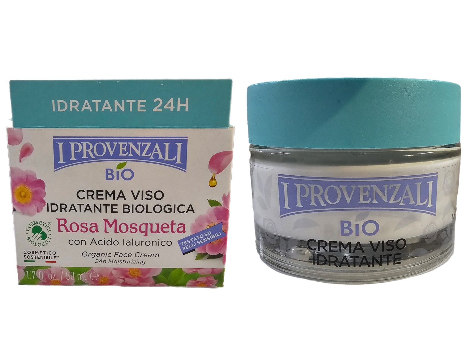 60459 I PROVENZALI CREMA VISO IDRATANTE BIOLOGICA ROSA MOSQUETA IDRATANTE 50ML