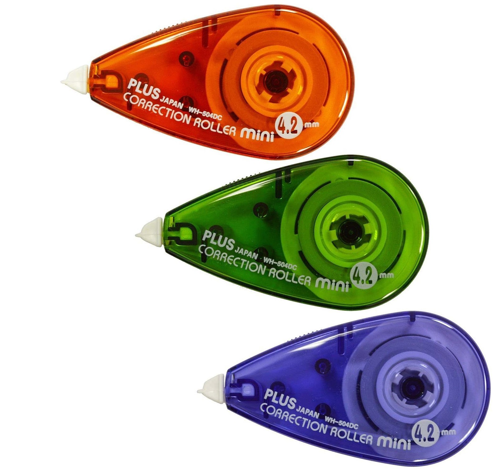 Plus Japan Correction Tape Mini 6 m x 4.2 mm Assorted Colours 30 Stück assorted