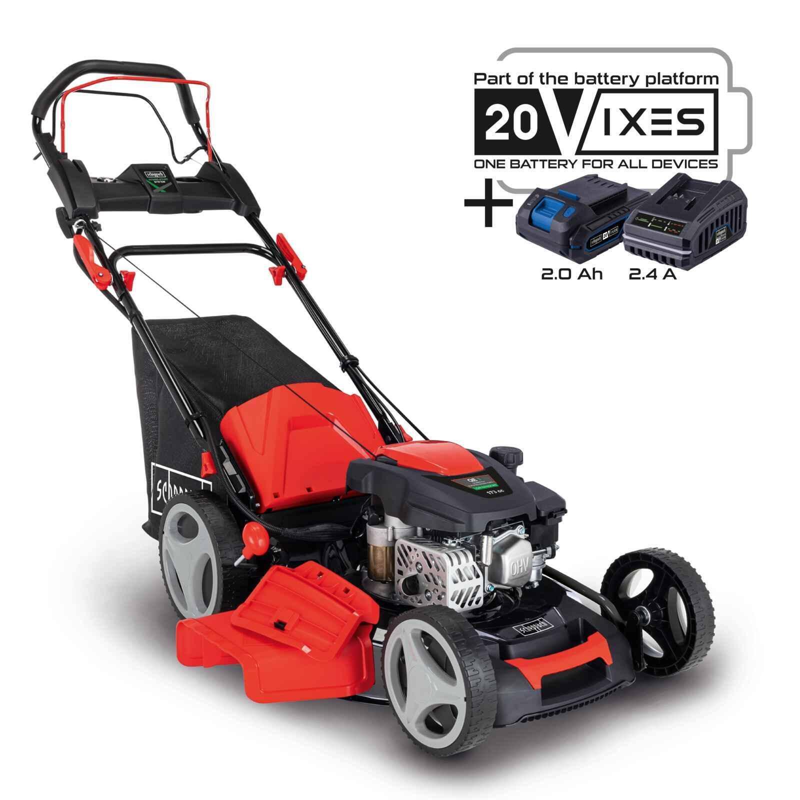 Rasaerba a scoppio semovente avviamento elettrico 173cc 51cm SCHEPPACH ms173-51e