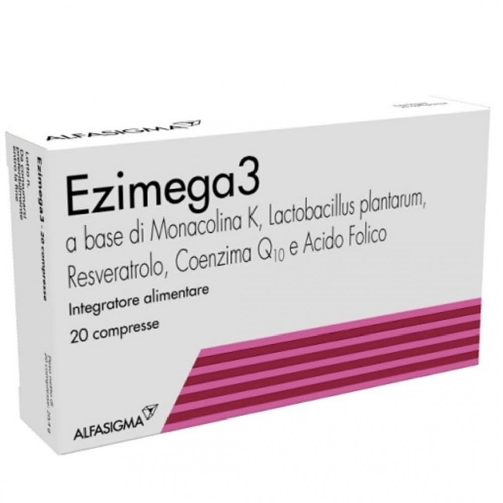 Ezimega 3, Integratore per il Colesterolo a Base di Monacolina K, Resveratr ZNcM