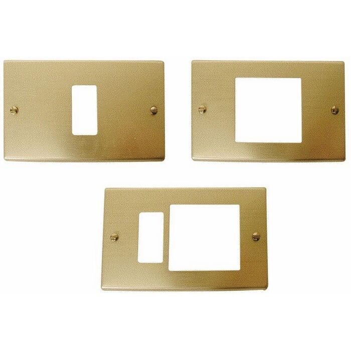 Placca Linea Magic 3 Posti in Alluminio col. Champagne