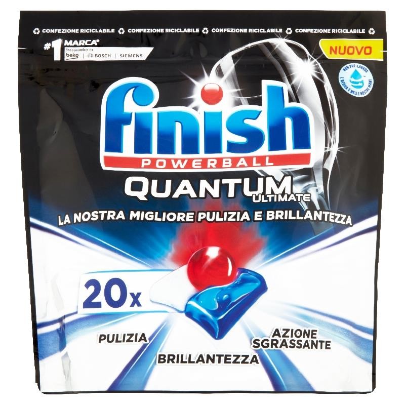 Finish Tabs Pastiglie Lavastoviglie 20 Pz. Quantum Classico