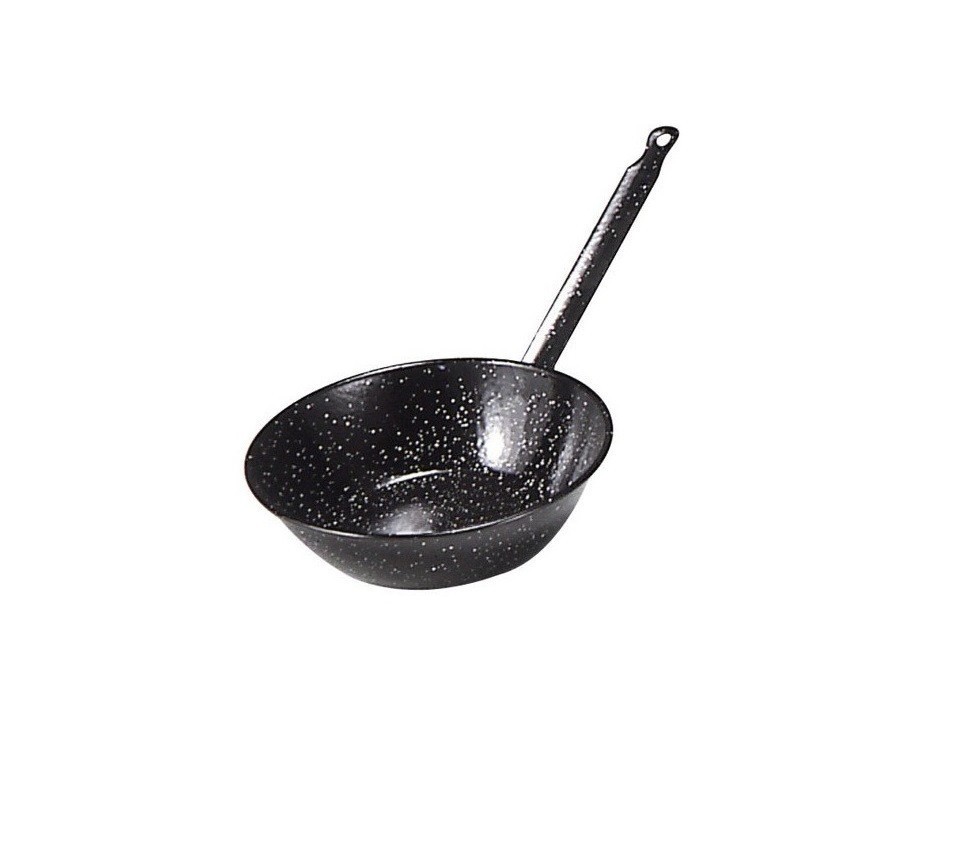 Garcima padella cm 20 fonda in ferro smaltato con manico