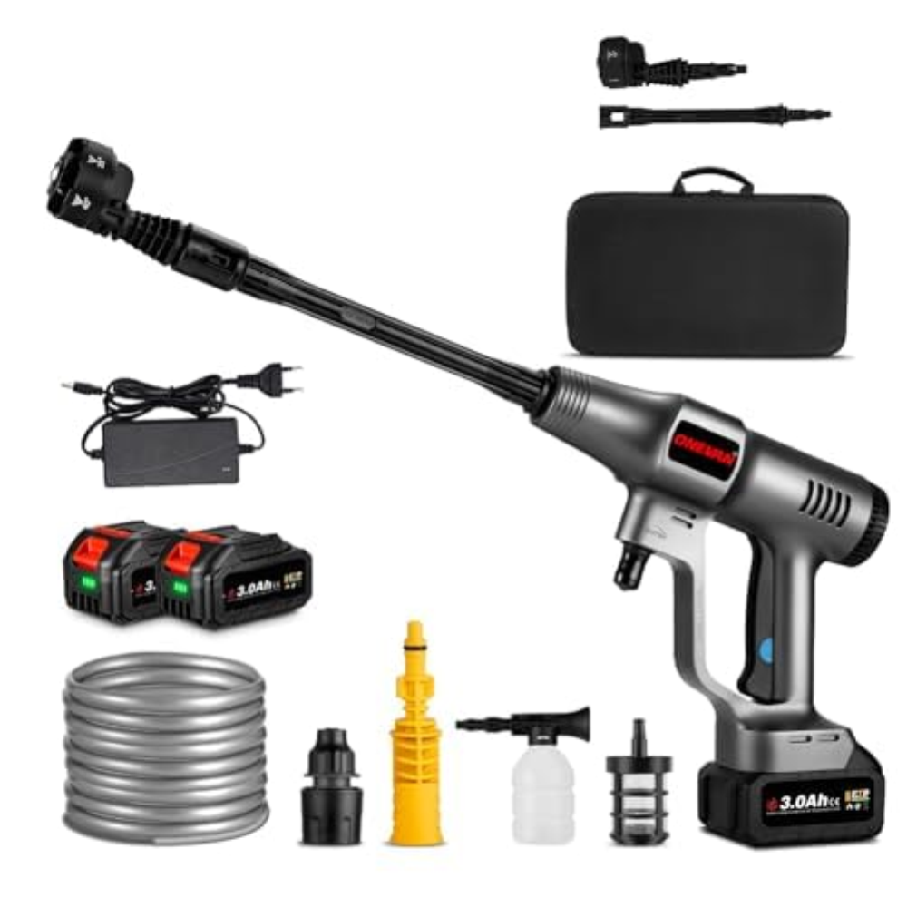 ONEVAN idropulitrice a batteria, 21V pistola idropulitrice portatile con 6Ah bat