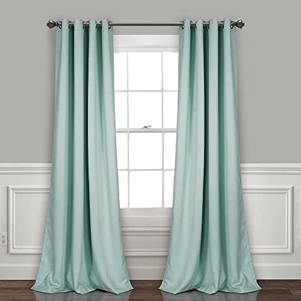 (TG. 52W x 95L) Lush Décor - Set di tende oscuranti isolate con occhielli oscur