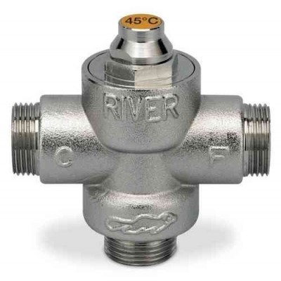 R00401 VALVOLA DEVIAT. TERM. 3/4'' 45°C R00401