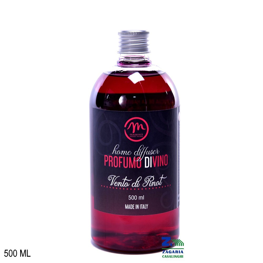 RICARICA PER DIFFUSORE DI ESSENZA 500 ml PROFUMO DI VINO FRAGRANZA PINOT