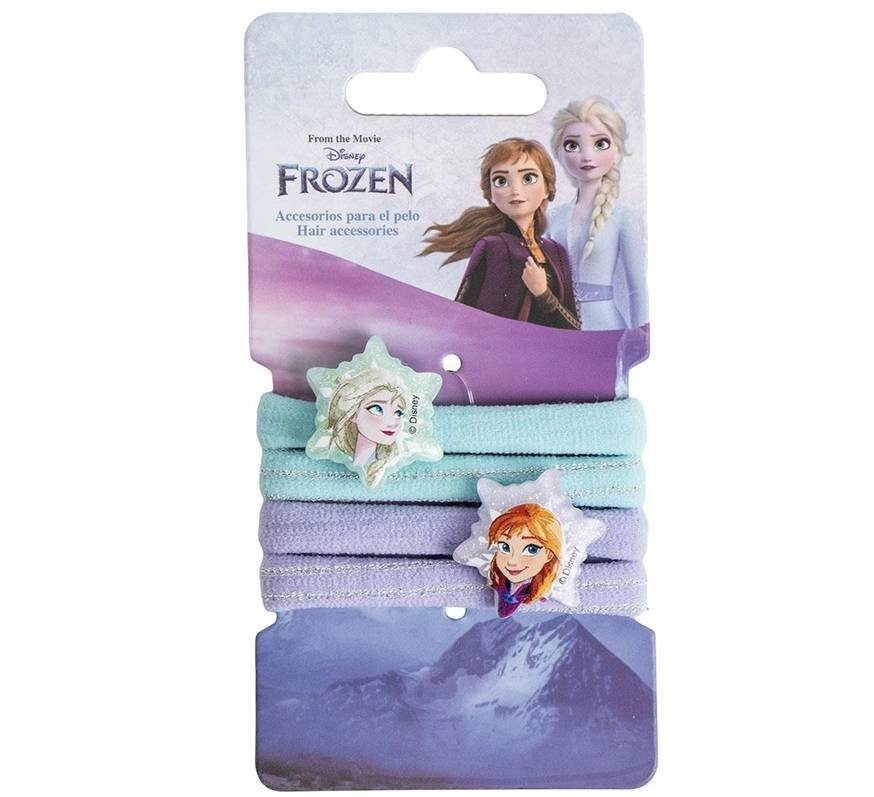 Blister 4 fermacapelli elastici – Frozen
