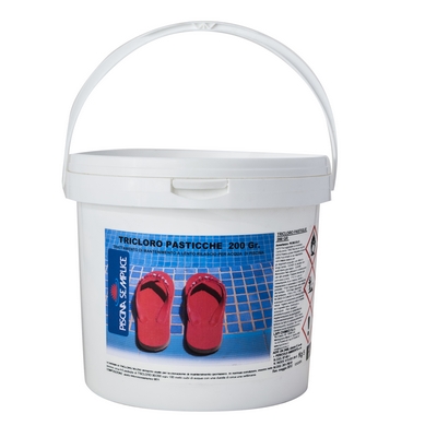TRICLORO PASTIGLIE DA 200GR PER PISCINE- 1 Kg- LAPI- pezzi 1