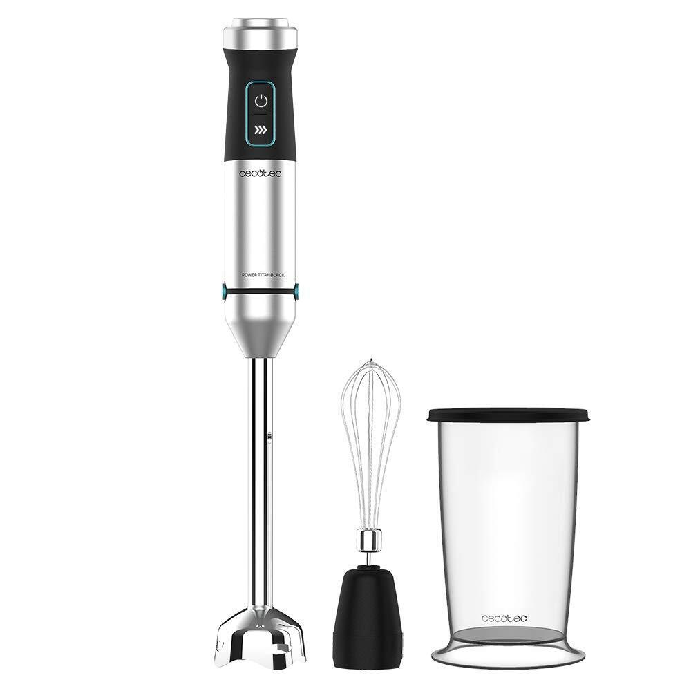 Cecotec Frullatore a Immersione Power Titanblack 1500 XL Cream, Potenza 1500 W,