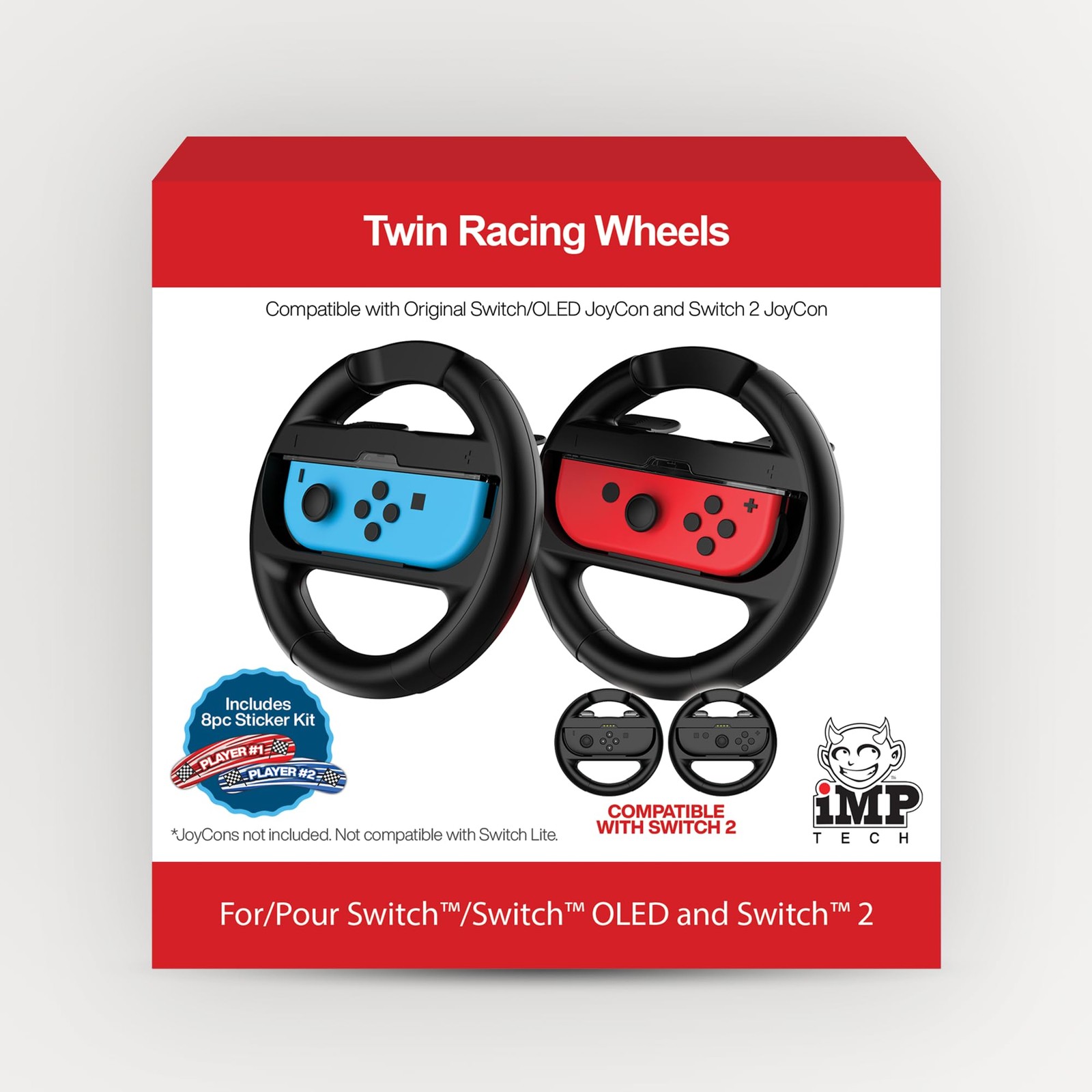 IMP Twin Steering Wheel Pack for Switch and Switch 2 (Nintendo Switch)