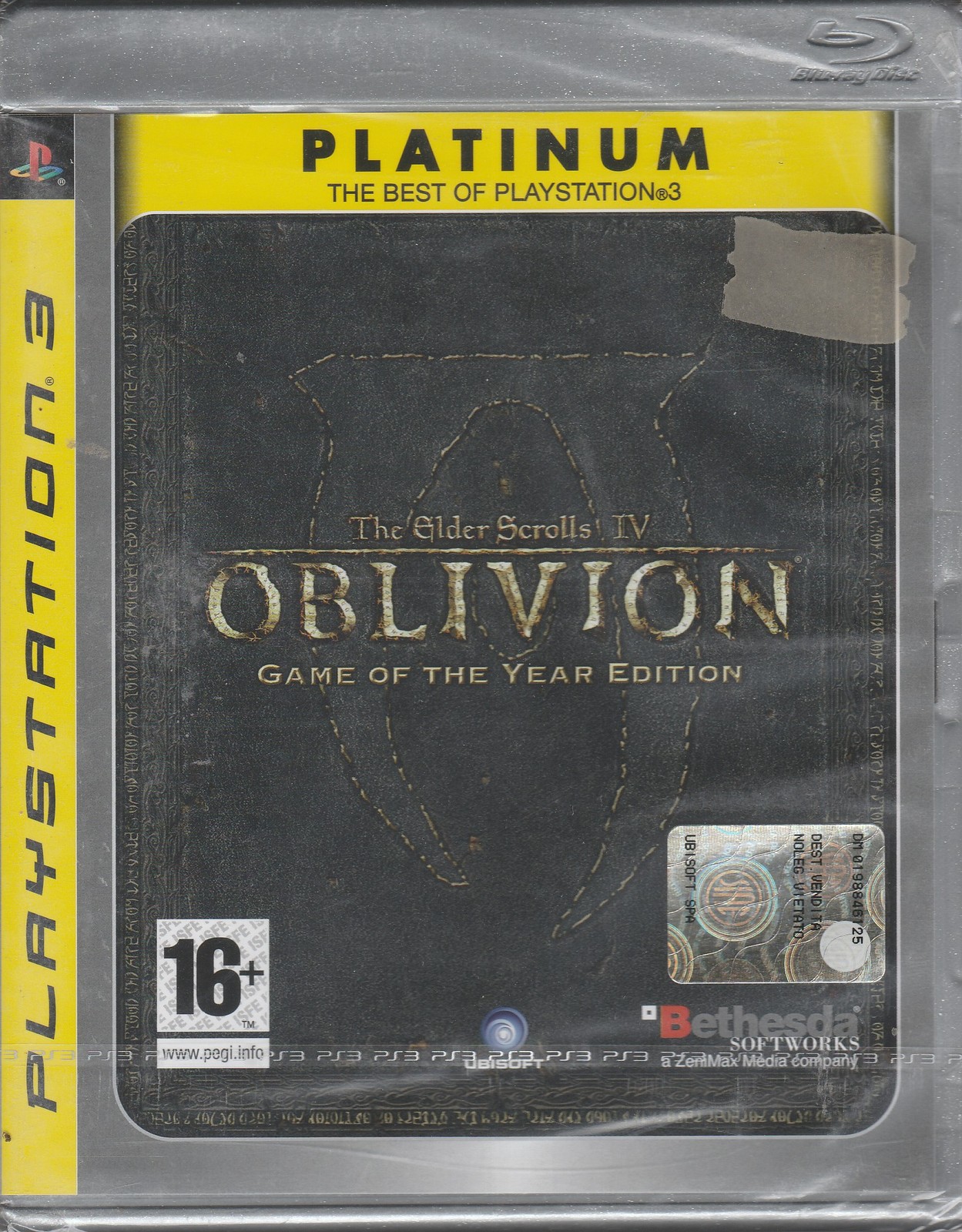 Ps3 THE ELDER SCROLLS IV OBLIVION GAME OF THE YEAR EDITION PlayStation3 nuovo IT