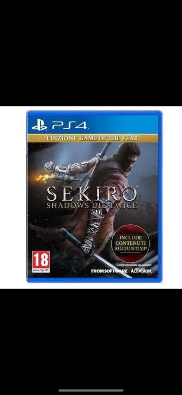 Sekiro Shadow Die Twice GOTY PlayStation 4/5 Edizione Gioco Dell’Anno - NO DISCO