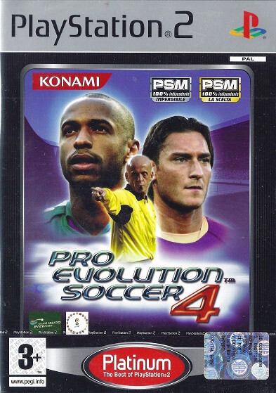 PES - Pro Evolution Soccer 4 PS2 Versione Platinum