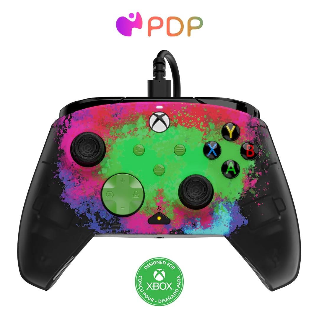 PDP Xbox REMATCH GLOW Wired controller - Space Dust