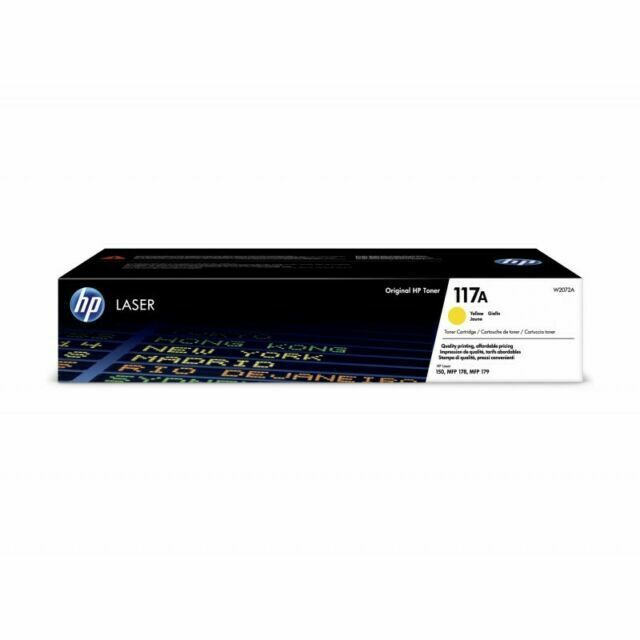 ORIGINALE HP toner giallo W2072A 117A ~700 Pagine
