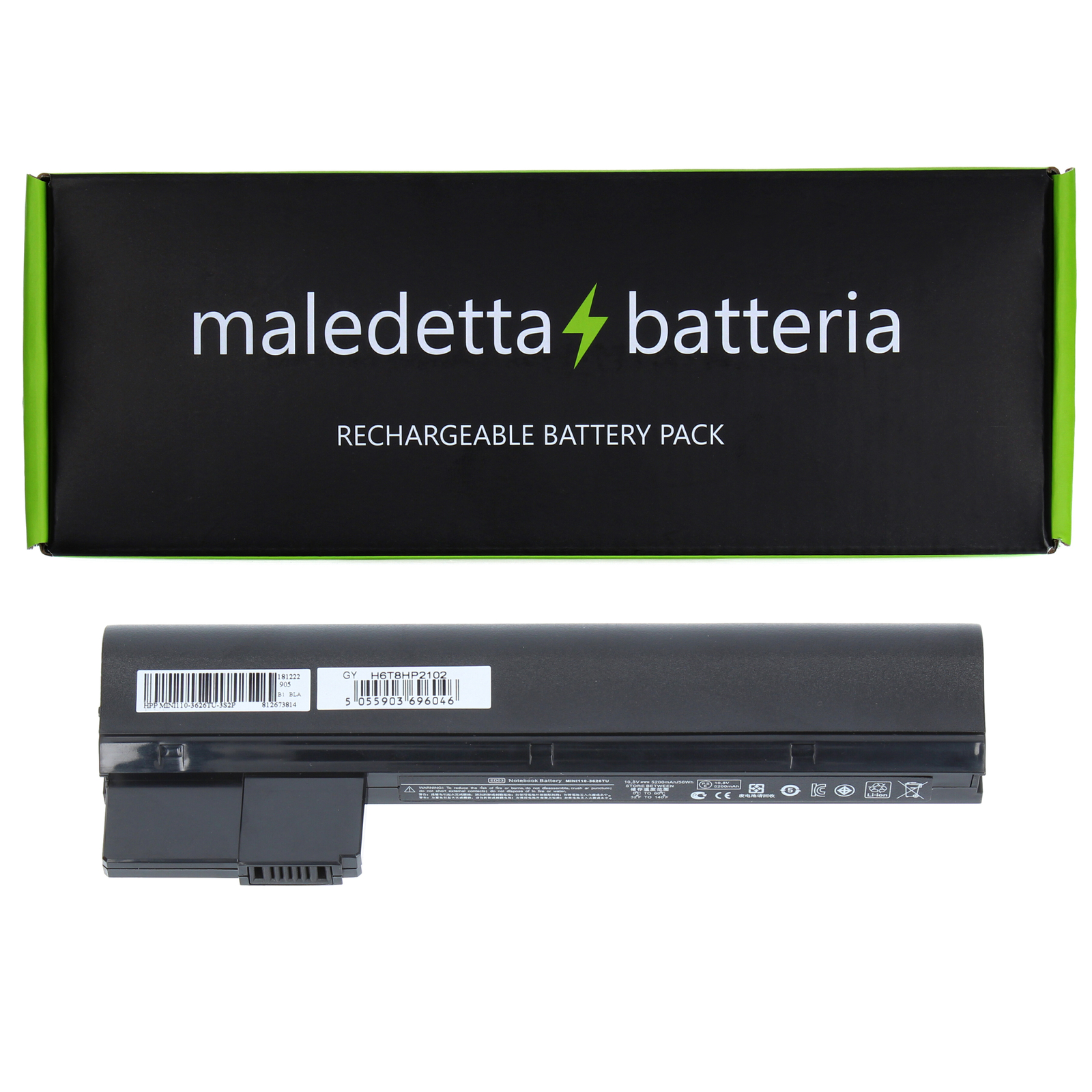 Batteria NERA per hp-compaq Mini 210-2054tu