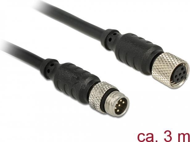 Cavo prolunga Navilock M8 maschio > M8 femmina impermeabile 3 m per M8 GNSS