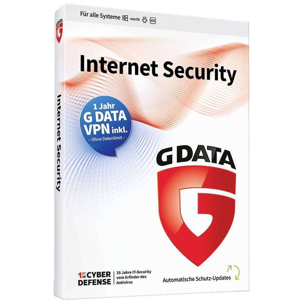 G-Data Internet Security + VPN Sonderedition 3 licenze annuali Android, iOS,