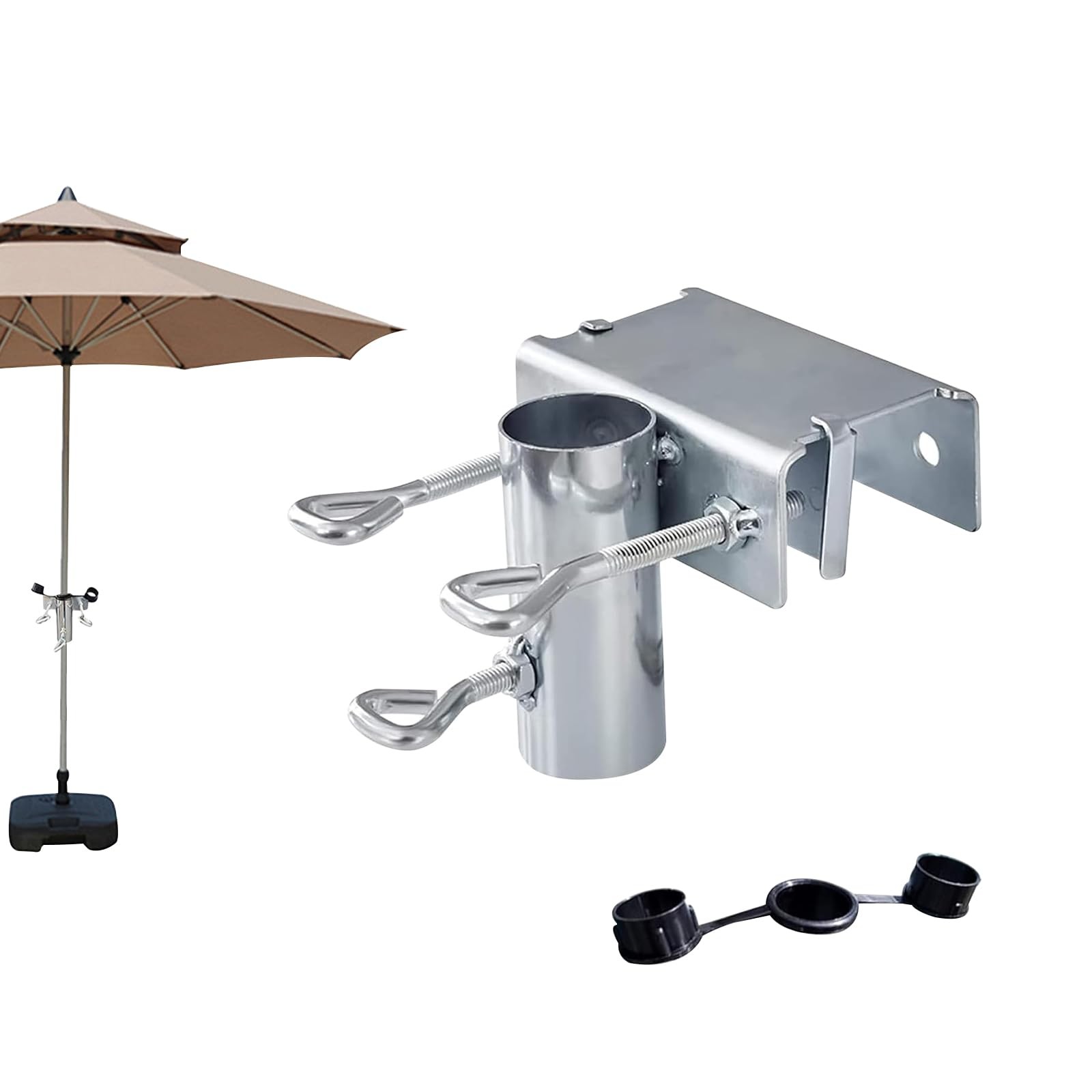 Support de Parasol,Pince de Fixation Parasol,Pied de Parasol (y4U)