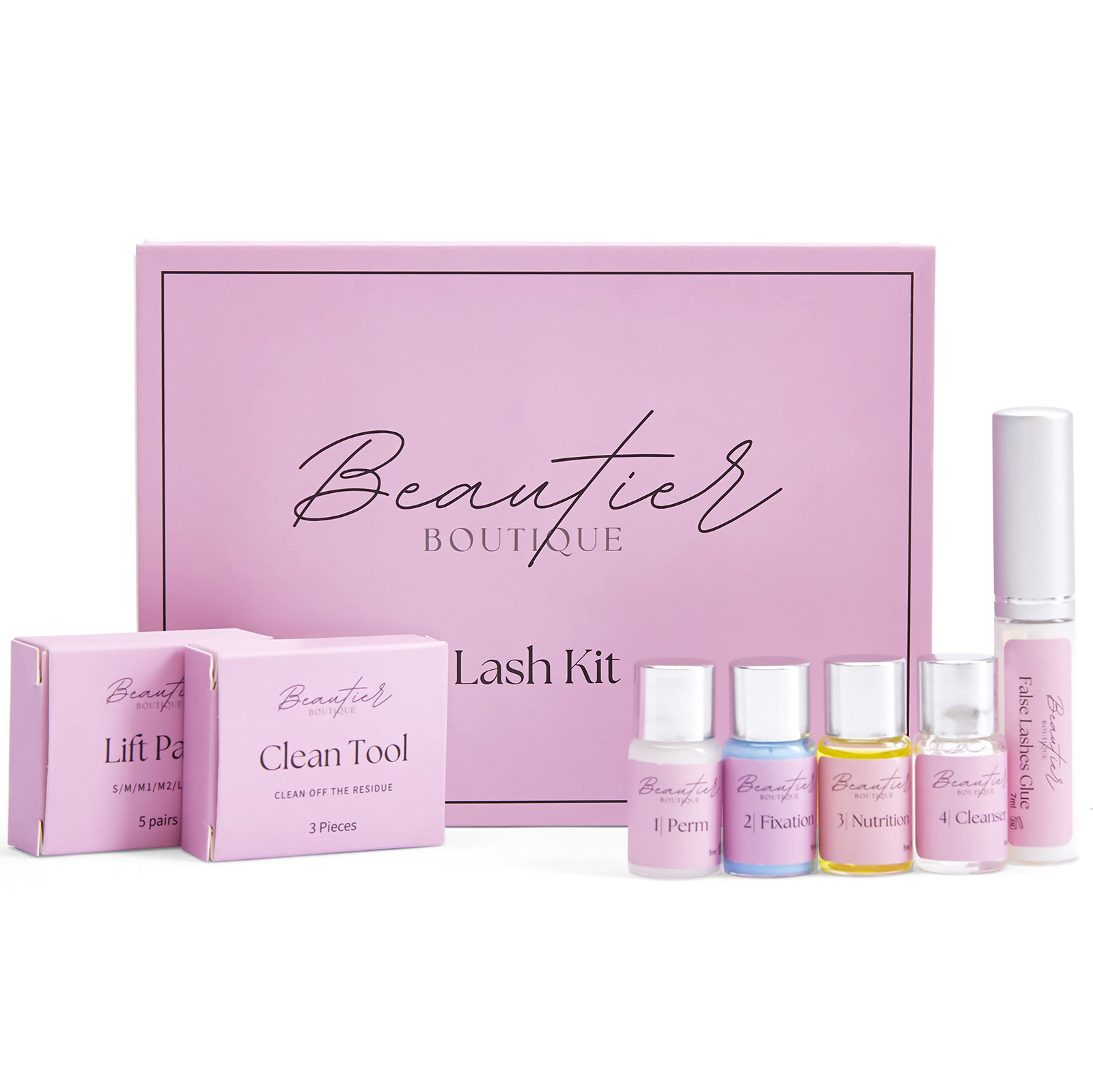 Beautier Boutique Kit Laminazione Ciglia e Sopracciglia Fai da Te (p9u)