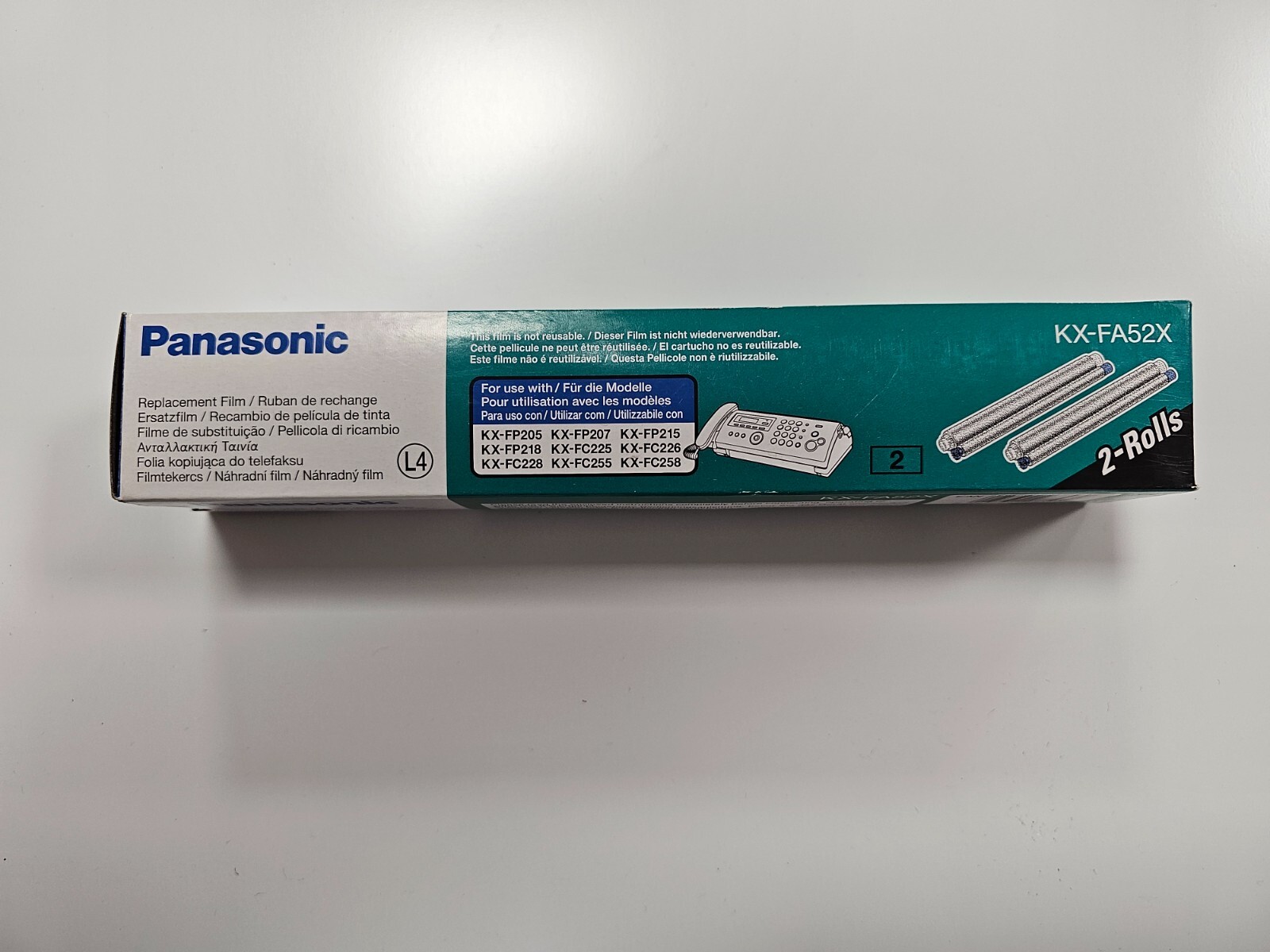 PANASONIC KX-FA52X  ORIGINALE KX-FP205/KX-FP207/KX-FP215/KX-FP218 [2 ROTOLI]