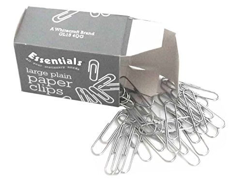 Essential Large Plain Paperclip (Pack of 1000)