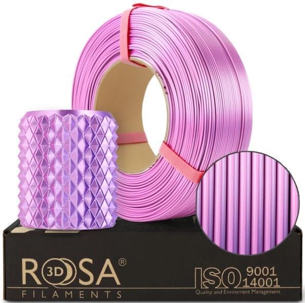 Filamento Pla Rosa 3D 1,75 MM 1000g Rosa (Rosa Dynamic), Ricarica