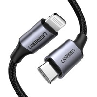 Ugreen 60759 Nero Argento USB C Lightning 1 m Maschio Maschio To Type-C 2.0 Male
