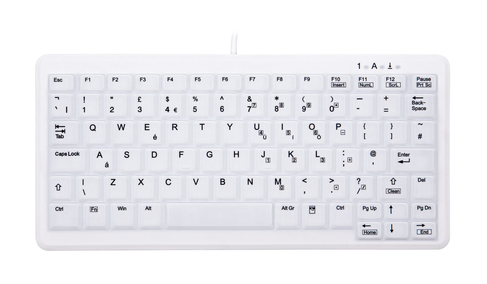 CHERRY AK-C4110 tastiera Medico USB QWERTY Inglese UK Bianco