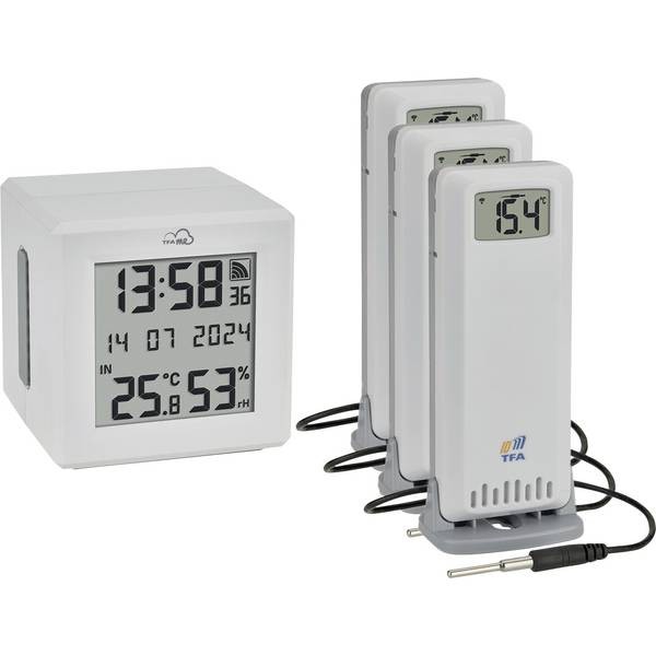 TFA Dostmann 35.8104.02  TFA.me Starter Set WLAN Gateway ID-01 mit 3 Sendern ID-