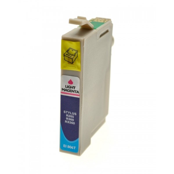 CARTUCCIA T0806 LIGHT MAGENTA COMPATIBILE PER EPSON R265,R285,R360,RX560,RX585,R