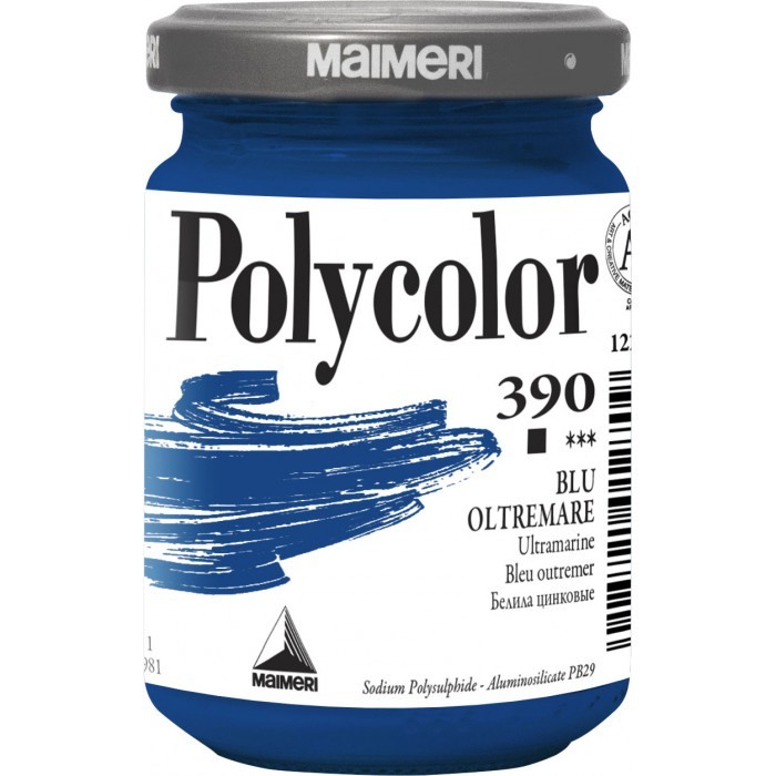 Colore Acrilico Polycolor Maimeri - 140 ml - M1220390 (Blu Oltremare)