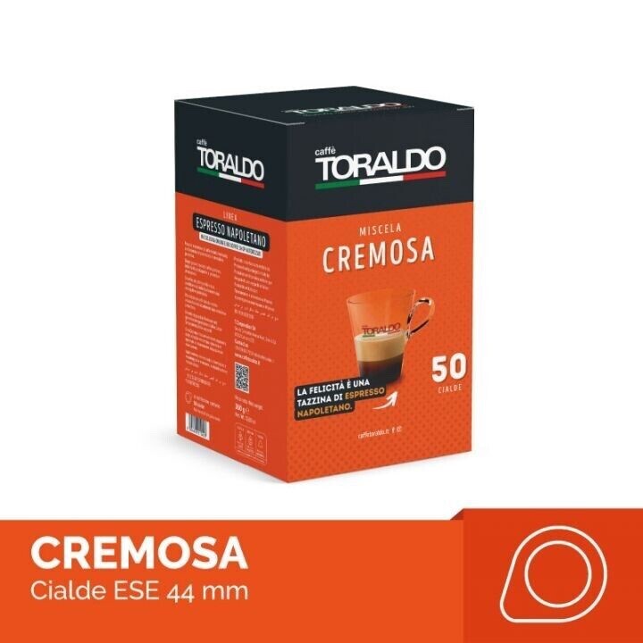 TORALDO 50 Cialde Filtro Carta Ese 44 Caffè  Miscela CREMOSA GC