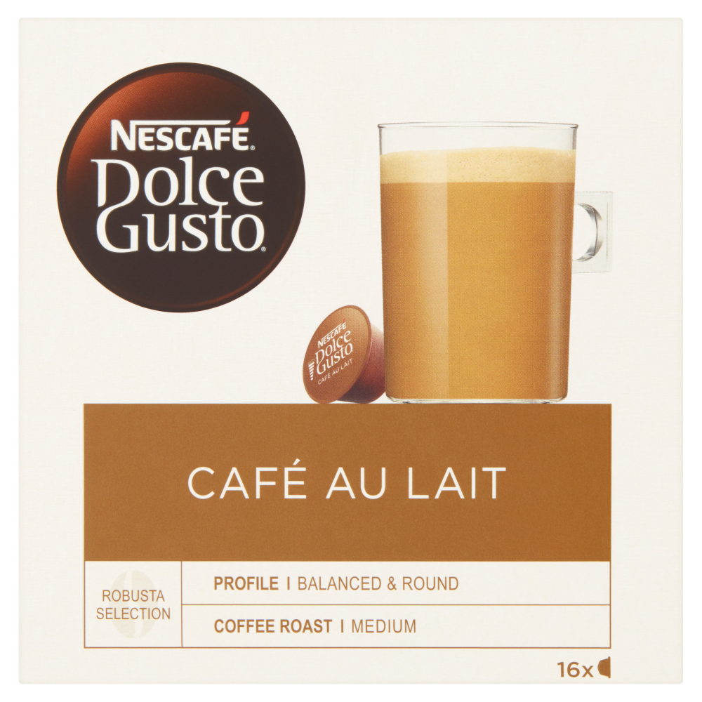 Nescafé Dolce Gusto Café Au Lait capsule di caffè 160 g (16 x 10 g)