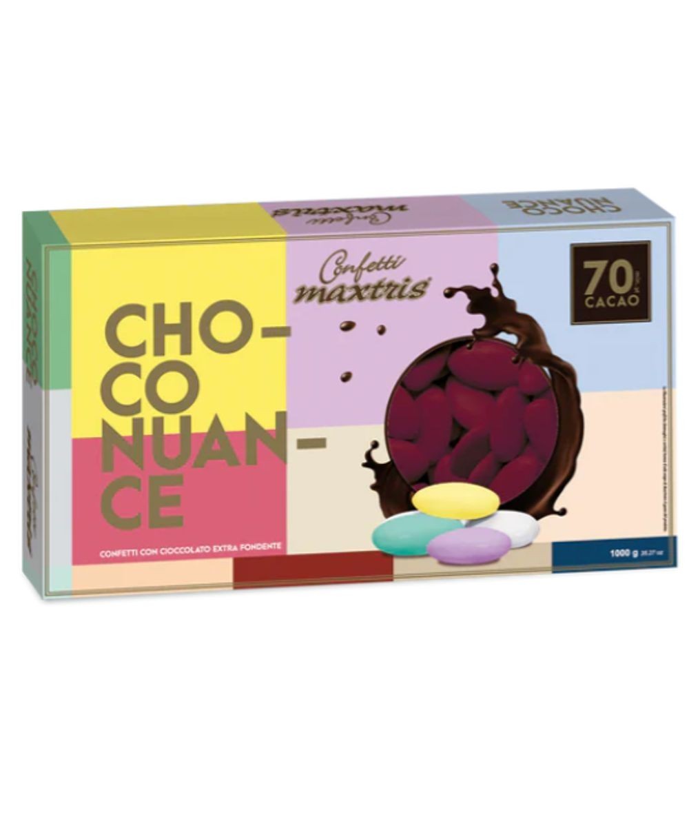 CONFETTI MAXTRIS CHOCO NUANCE BORDEAUX 1 KG