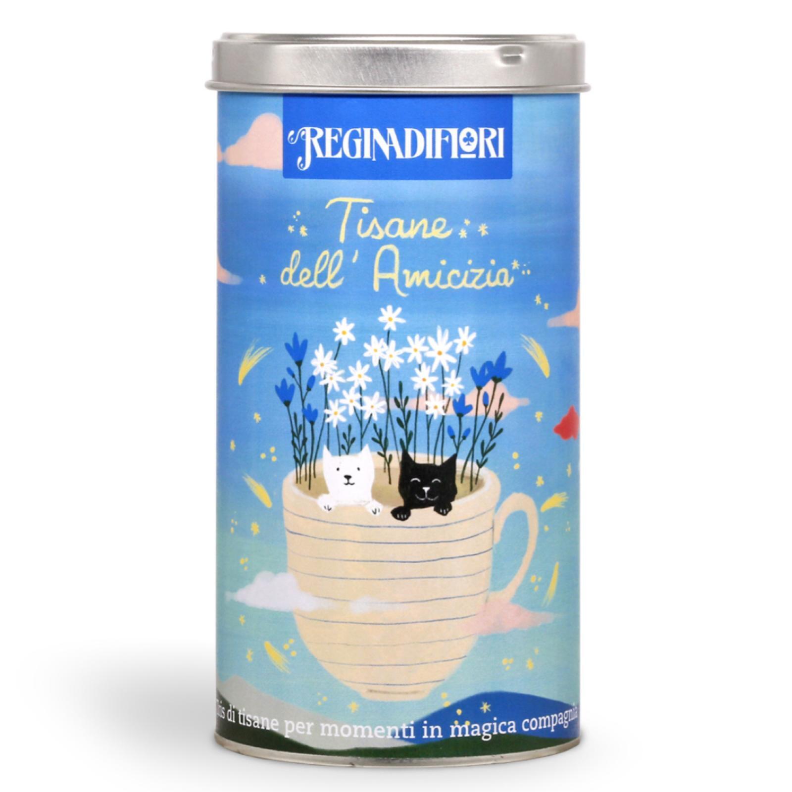 Tisana Regina di Fiori Tisane dell'amicizia Latta 12 Filtri Gusti Assortiti