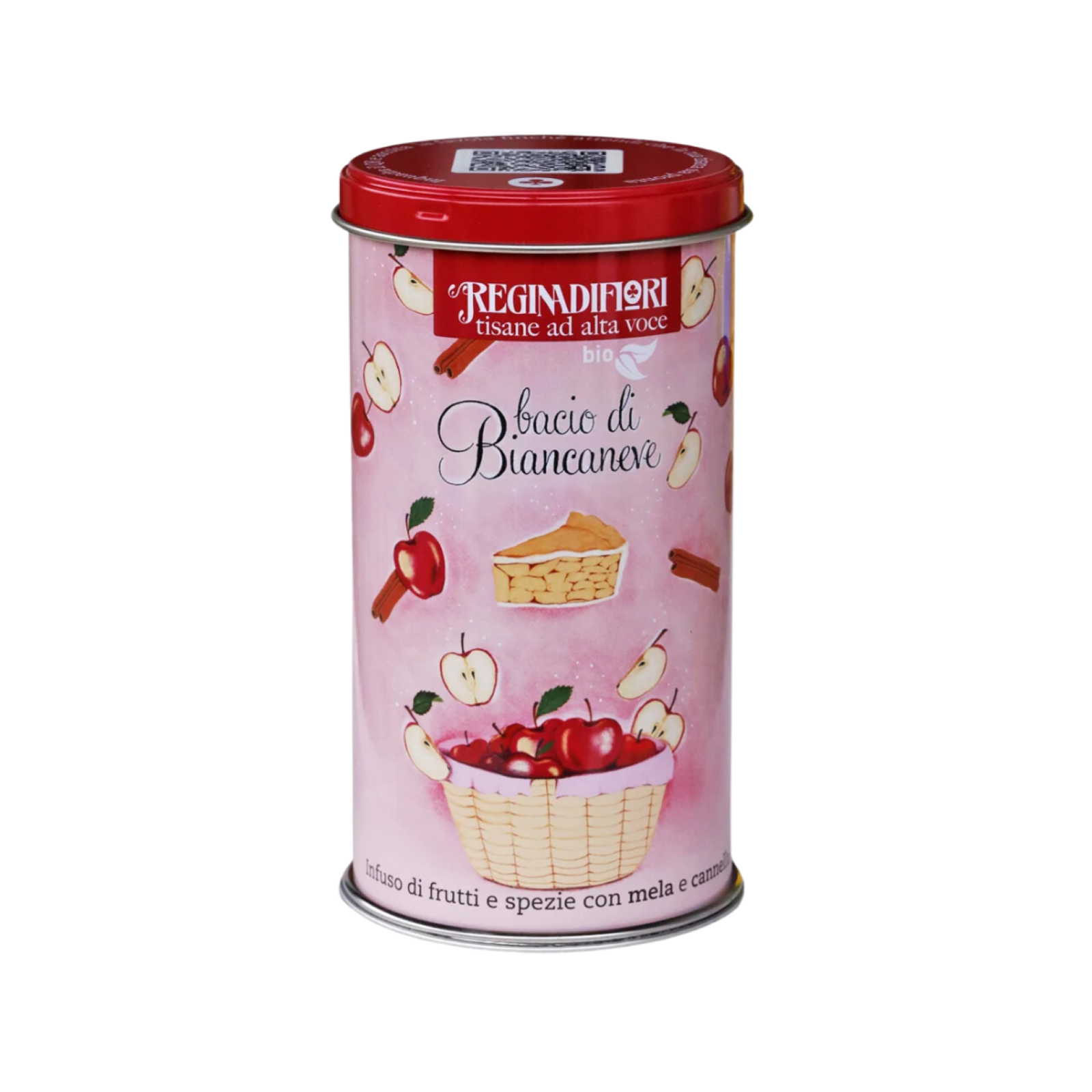 Tisane ad Alta Voce Regina di Fiori Bacio di Biancaneve Latta 12 Filtri Cannella