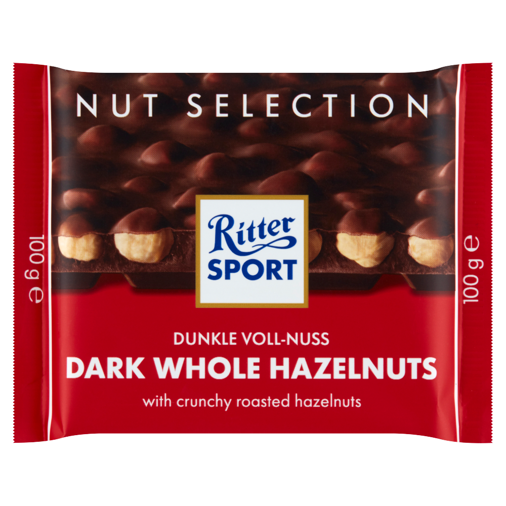Ritter Sport Czekolada Deserowa Z Całymi Prażonymi Orzechami Laskowymi 100 G