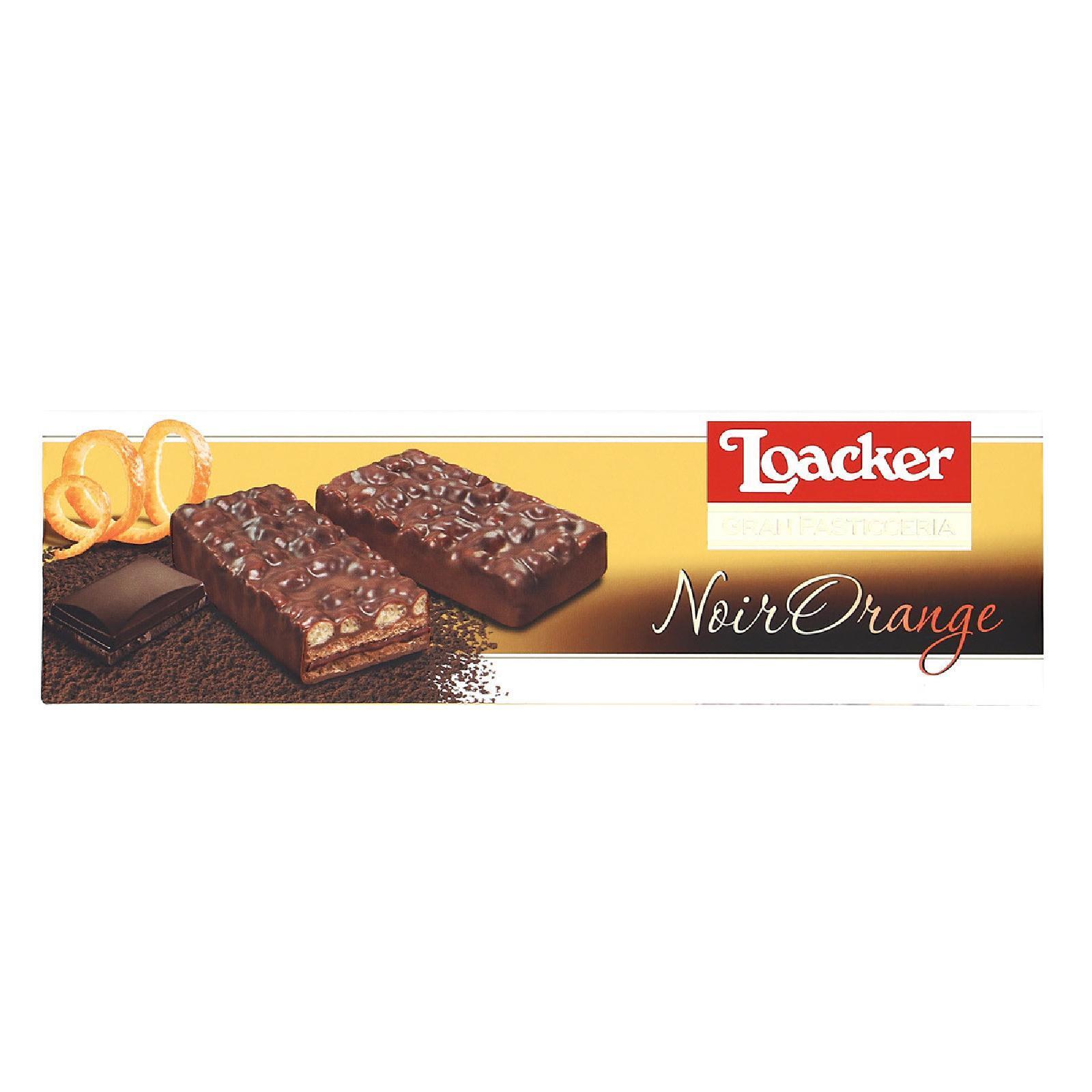 Biscotti Loacker Gran Pasticceria Cioccolata Fondente Arancia Noir Orange 100 g