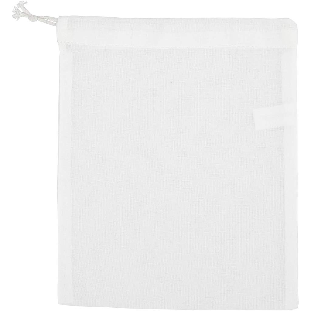 Creativ, Tote Bags and Purses, Cotton, White, One Size One Size White