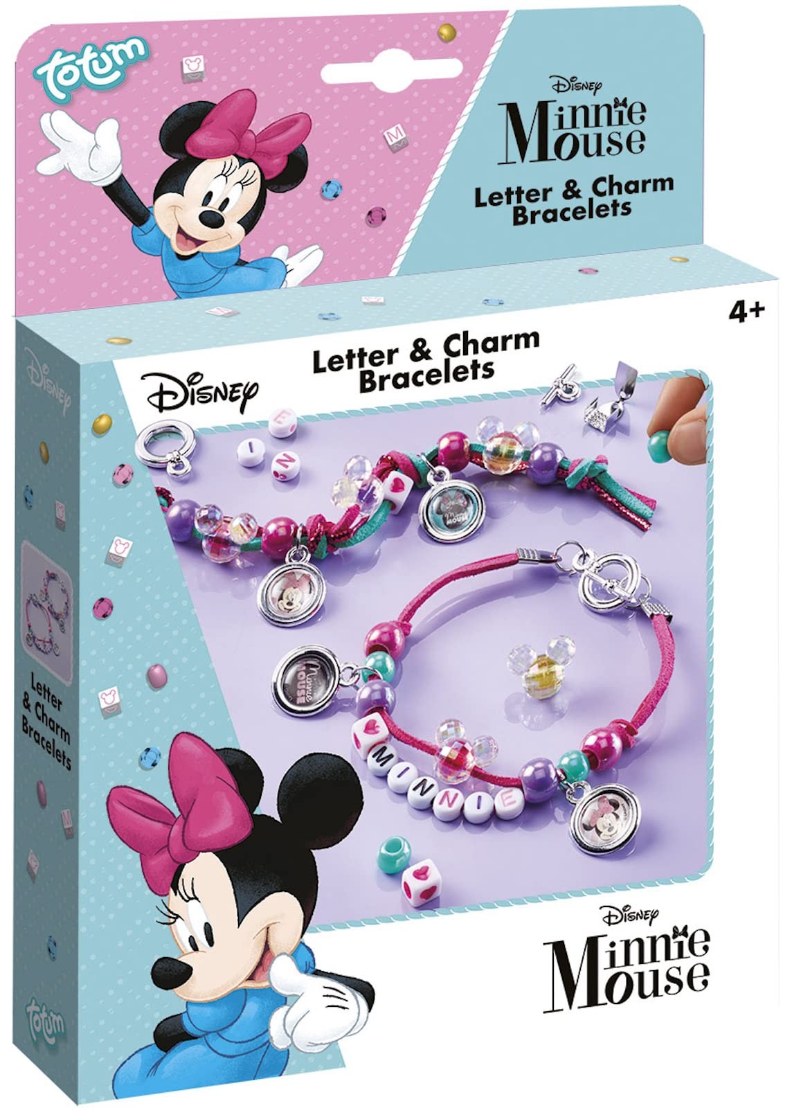 Totum Minnie Mouse Charm Bracelet Kit, Pink, Medium