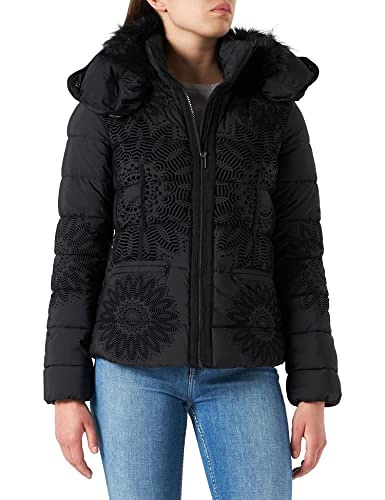 (TG. L) Desigual 18WWEWAF200036 Jacken, Black, 36 EU - NUOVO