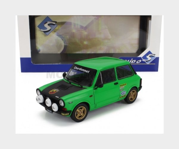 SOLIDO 1803806 AUTOBIANCHI - A112 ABARTH MKV 1980 - GREEN BLACK - 1/18