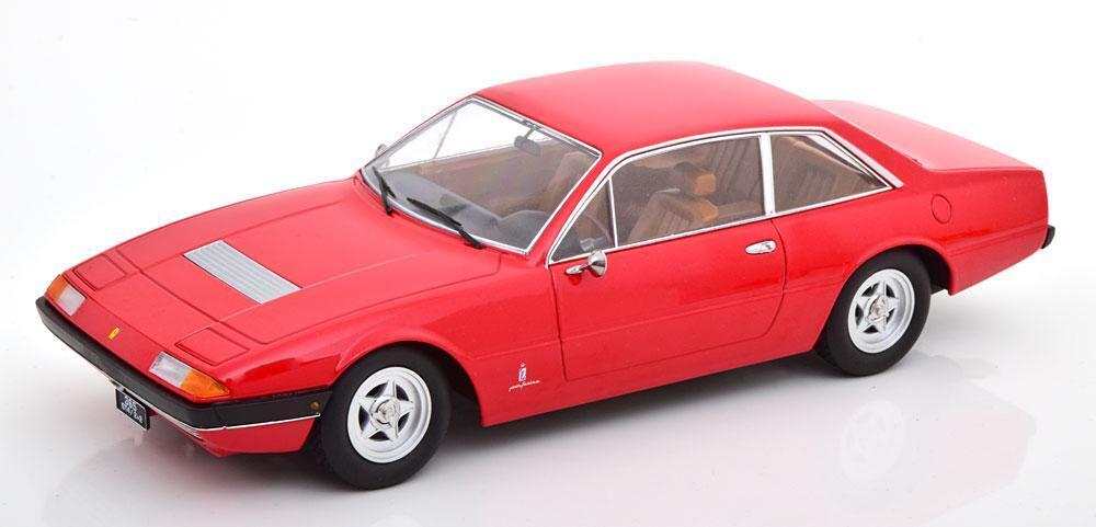 1:18 KK Scale Ferrari 365 Gt4 2+2 Red 1972 Interieur Brown KKDC180165 Modellino