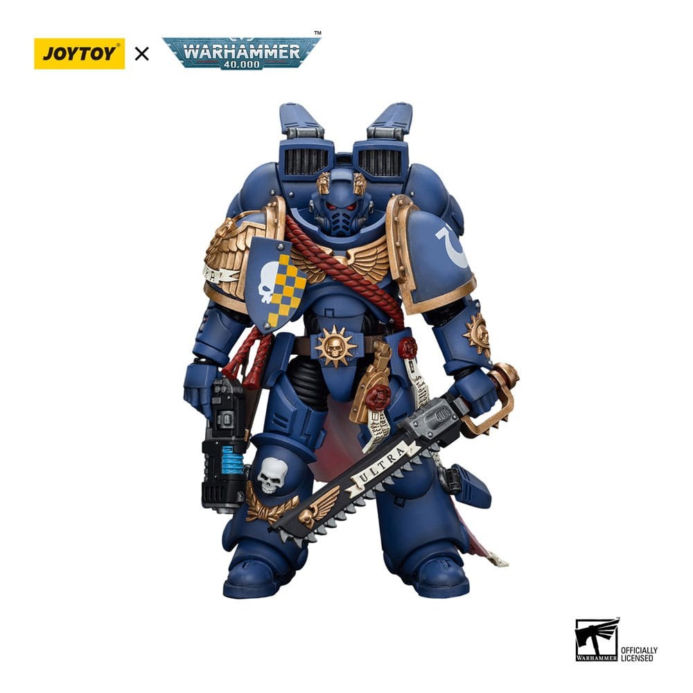 JoyToy - Space Marine - Ultramarines - Capitano con Jump Pack 1/18 - Warhammer 4