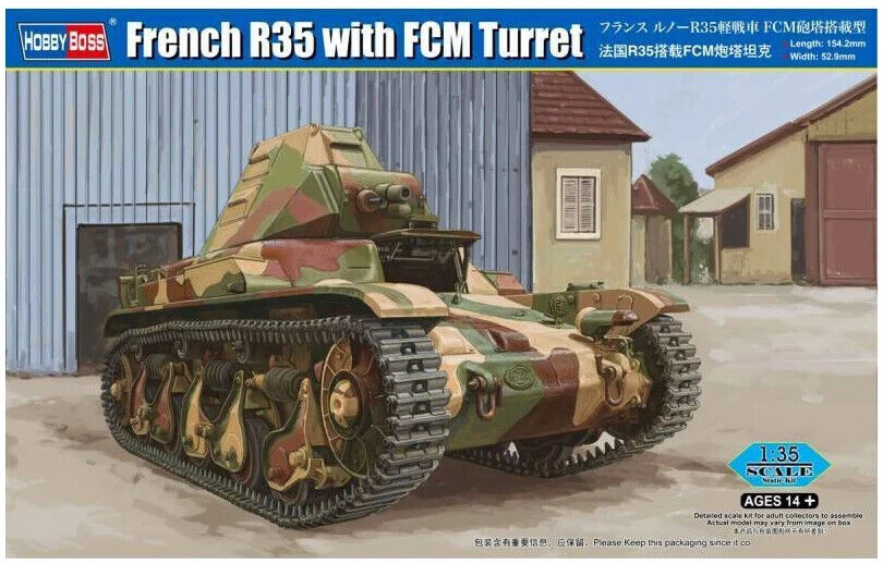 Hobby Boss 83894 French R35 With FCM Turret Kit Montaggio 1/35