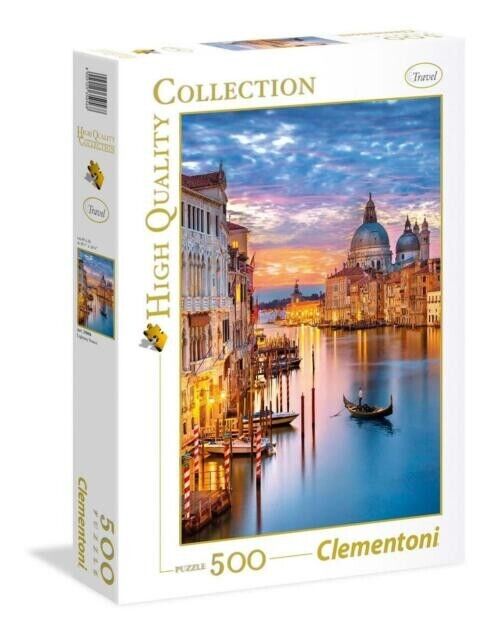 CLEMENTONI PUZZLE 500 PEZZI HIGH QUALITY LIGHTING VENICE 35056