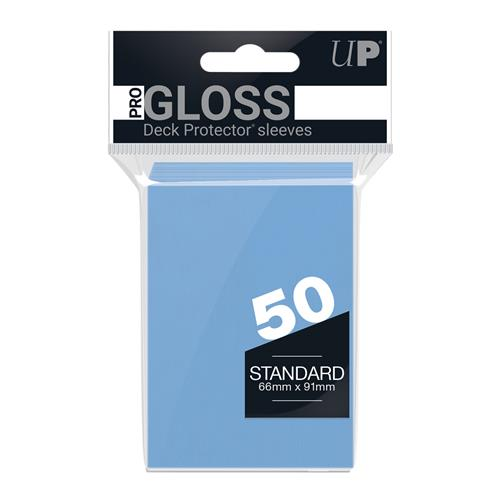 50 Bustine Ultra PRO GLOSS Standard LIGHT BLUE  Celeste