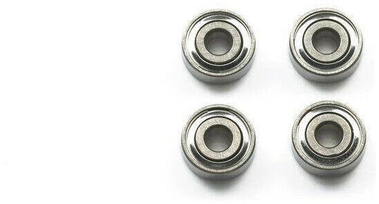 Tamiya 15519 Mini 4wd HG Round Hole Ball Bearings (4pcs)
